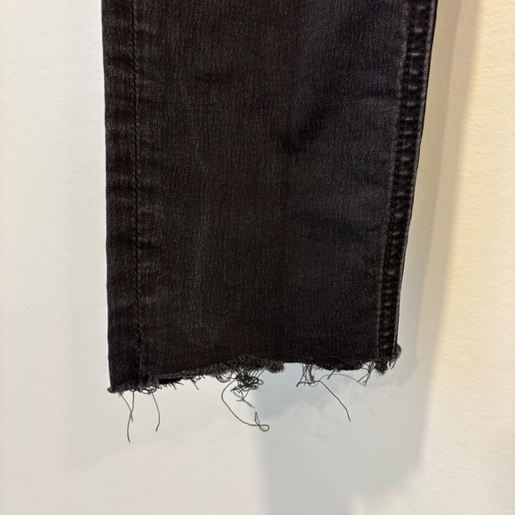 Miss Me Black Skinny Jeans Raw Hem Sequins Pockets Western Goth Embellished - Picture 6 of 12